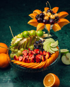 shapes and colours - A plate full of colorful fruits